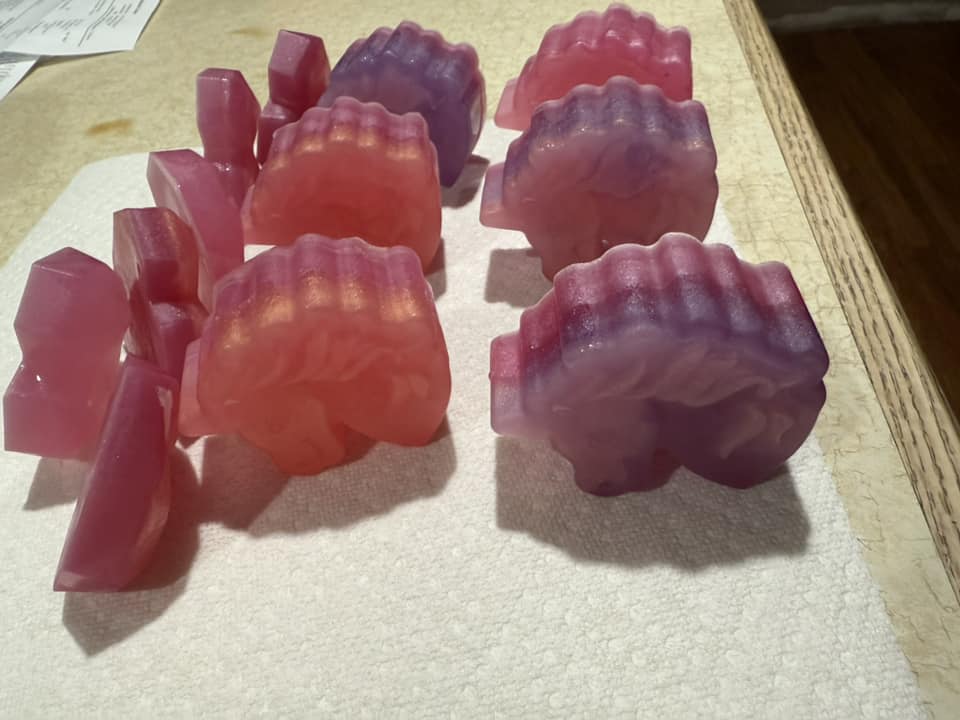 Unicorn and Heart Soaps
